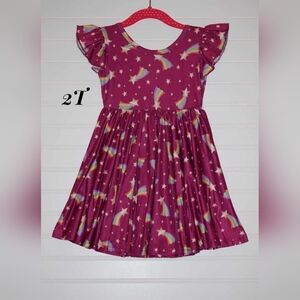 2T NWT starburst/rainbow Dot Dot Smile dress